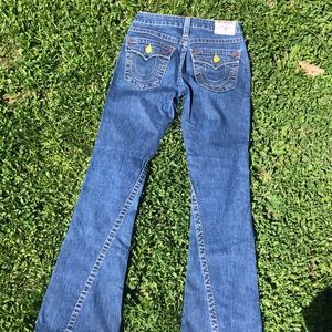 True Religion bell bottoms, size 27 w